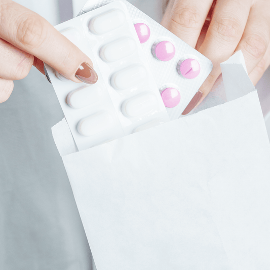 Papierbeutel mit Apotheken Logo 12x5x20